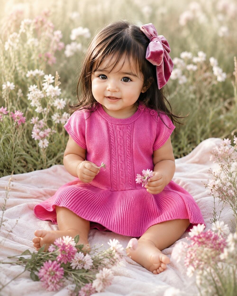 New Baby Gap Pink Peplum Sweater Dress Valentine’s Day